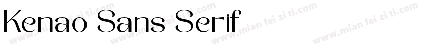 Kenao Sans Serif字体转换